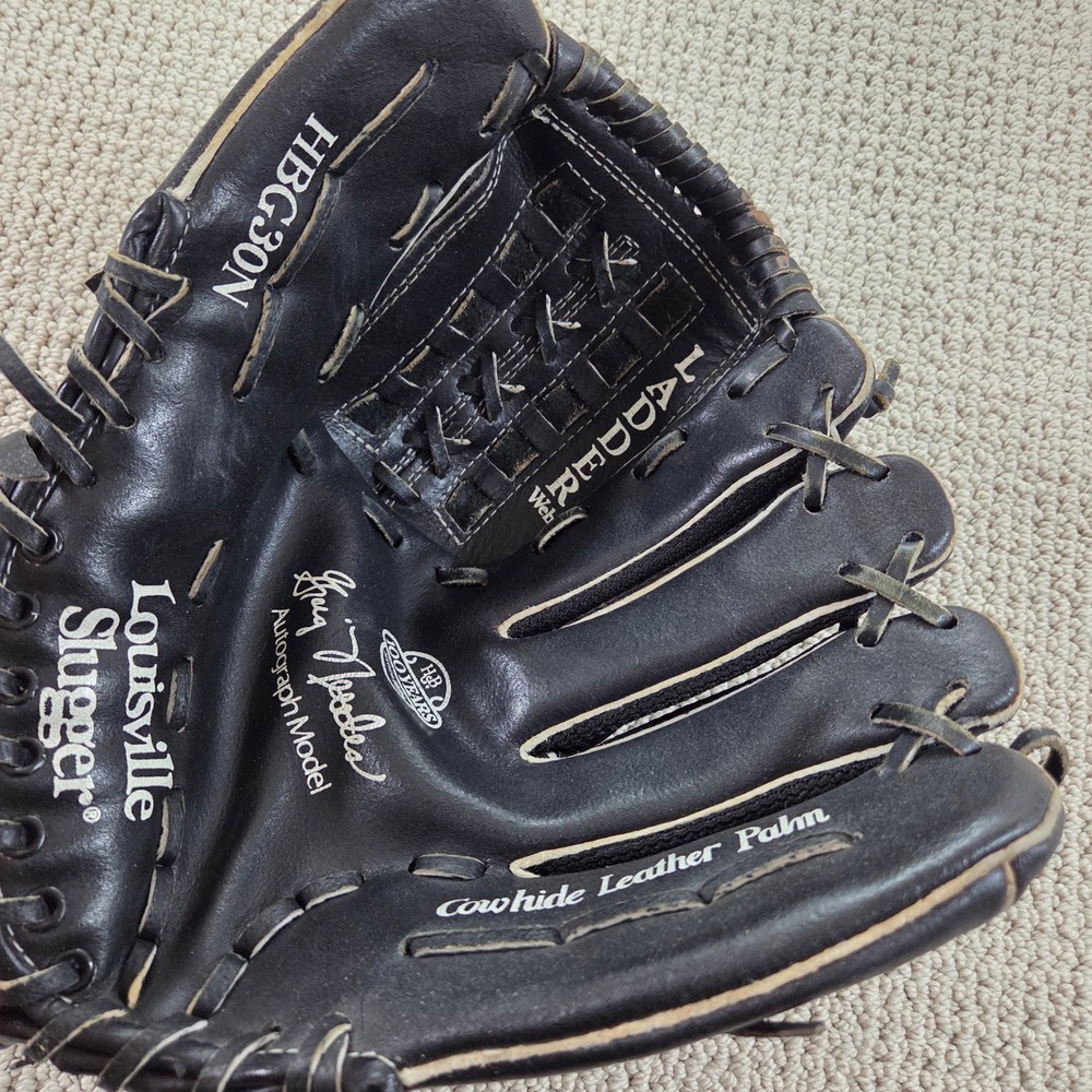 Louisville Slugger Greg Maddux HBC30N‎ Ladder Web Baseball Black Leather Glove